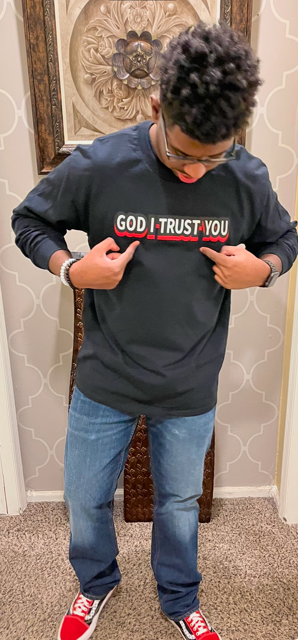 God I Trust You Long Sleeves