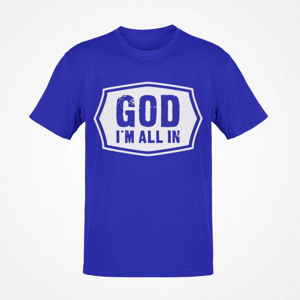 Short Sleeve T-shirt (Royal Blue/white)