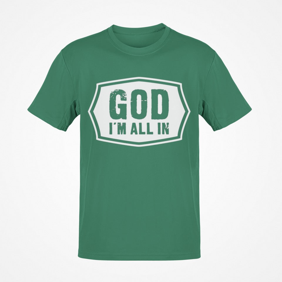 Short Sleeve T-Shirt (Army Green White)