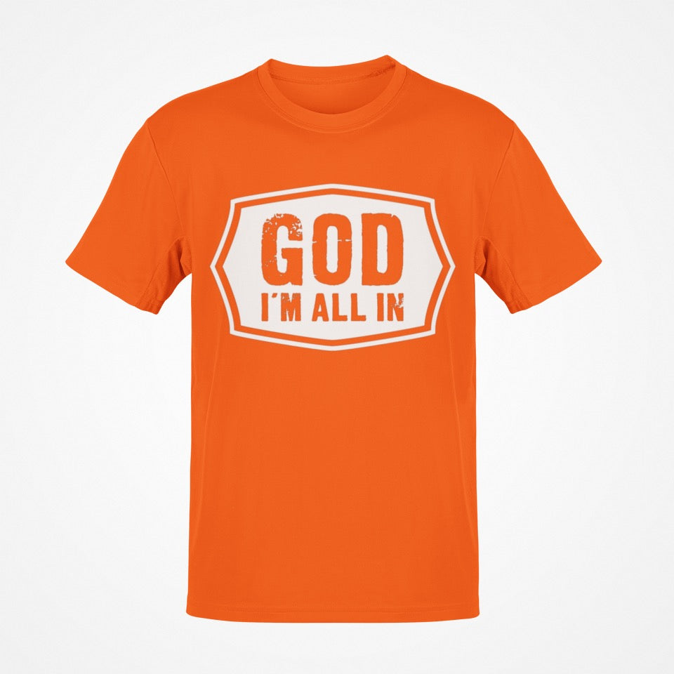 Short Sleeve T-Shirt (Orange/White)