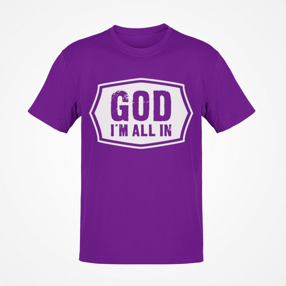 Short Sleeve T-Shirt (Purple/White)