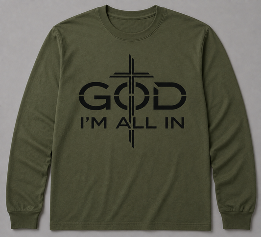 Long Sleeve T-Shirt (Army Green/Black)