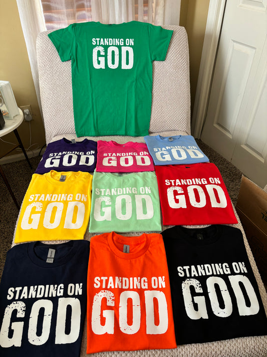 Short Sleeves T-shirts (Standing On God) unisex