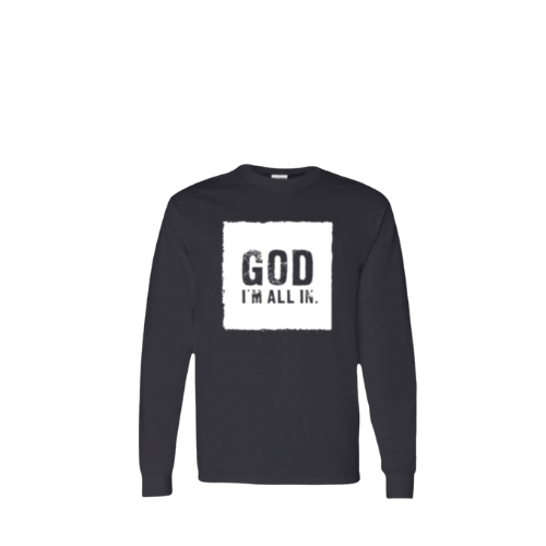 Long sleeves T-shirts (God Im All In) Unisex