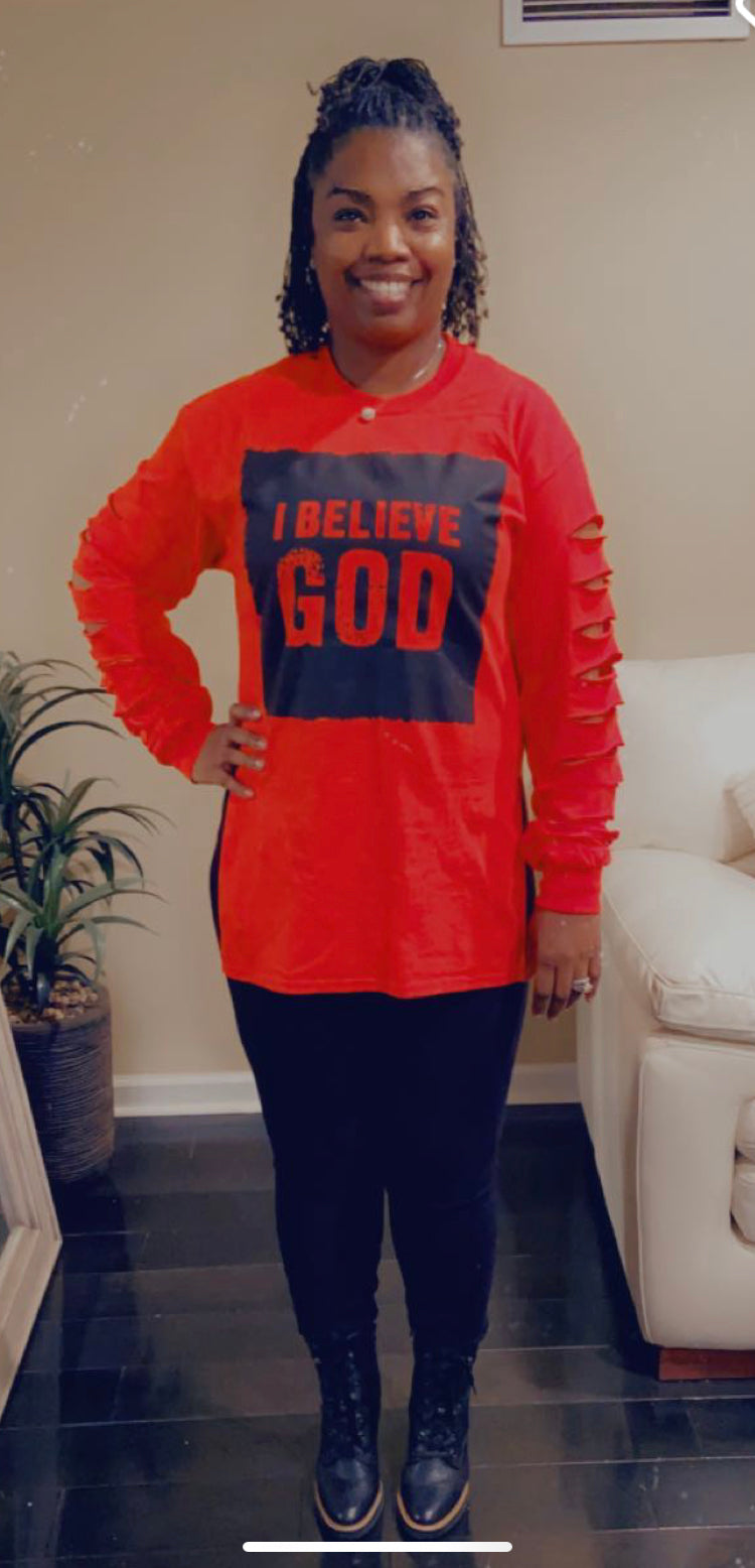 Long sleeves T-shirts (God Im All In) Unisex